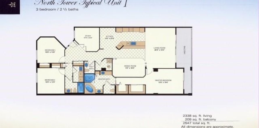 Condo à Hutchinson Island South, Floride, 3 chambres  № 936812