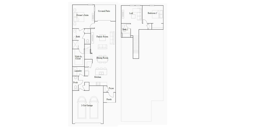 House floor plan «162SQM», 2 bedrooms in MIRADA