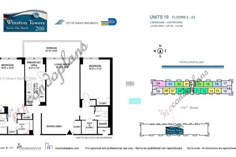 Condominio en venta en Sunny Isles Beach, Florida, 2 dormitorios, 118.45 m2 № 1325664 - foto 6