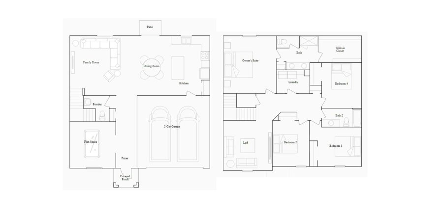 House floor plan «240SQM», 4 bedrooms in LIBERTY PRESERVE