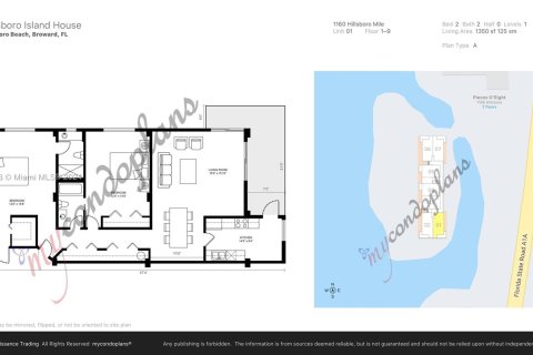 Copropriété à vendre à Hillsboro Beach, Floride: 2 chambres, 125.42 m2 № 1239826 - photo 7