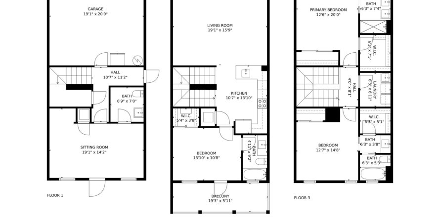 Adosado en Jupiter, Florida 4 dormitorios, 214.6 m2 № 1172520