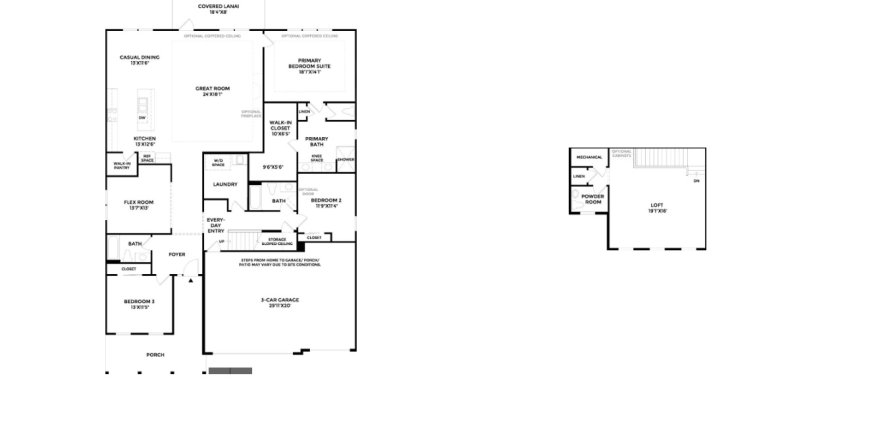 House floor plan «House», 3 bedrooms in Bartram Ranch