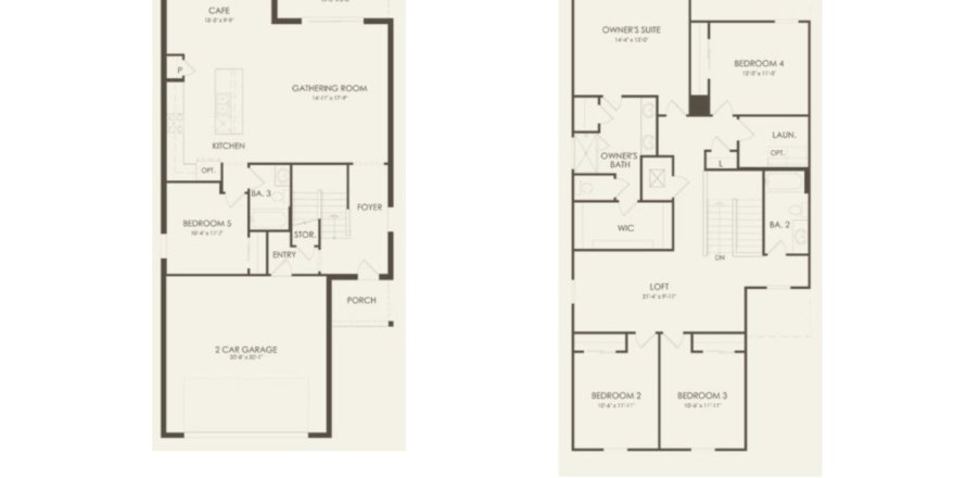 House floor plan «floor 20695 Drake Elm Drive at Whispering Pines», 5 rooms in Whispering Pines in the Tampa-St. Petersburg Area