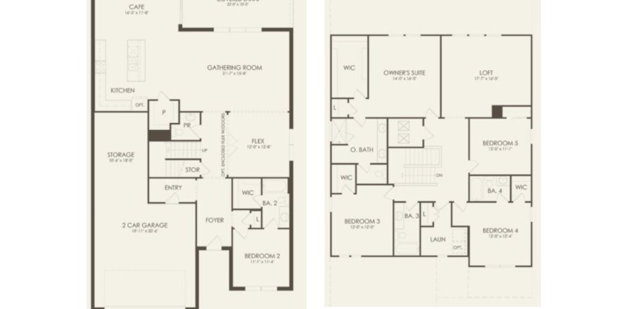 House floor plan «floor Yellowstone at Whispering Pines», 5 rooms in Whispering Pines in the Tampa-St. Petersburg Area