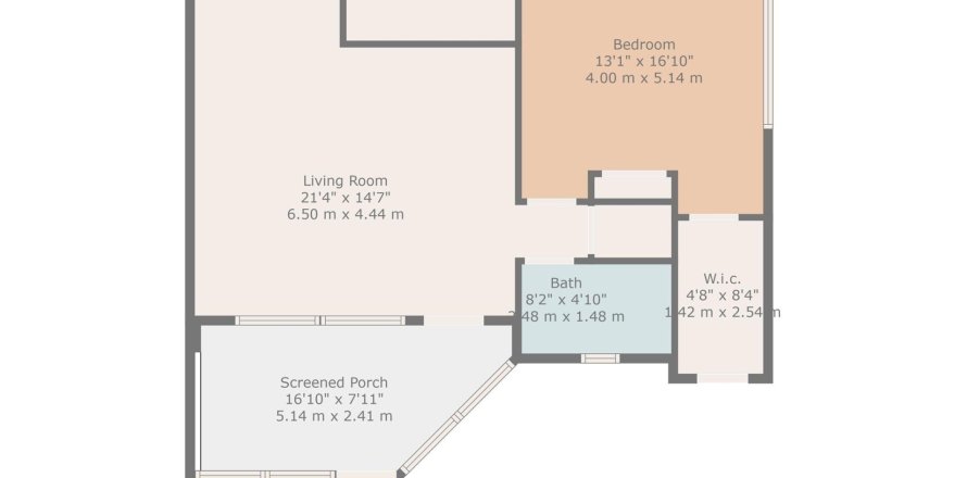 Condominio en Fort Lauderdale, Florida, 1 dormitorio  № 1104638