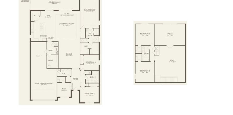House in Hawks Reserve in Riverview, Florida 5 rooms, 390 sq.m. № 364490