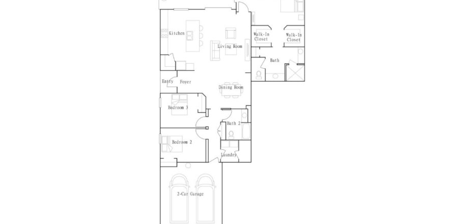 Townhouse floor plan «Townhouse», 3 bedrooms in Wellen Park Golf & Country Club - Coach Homes