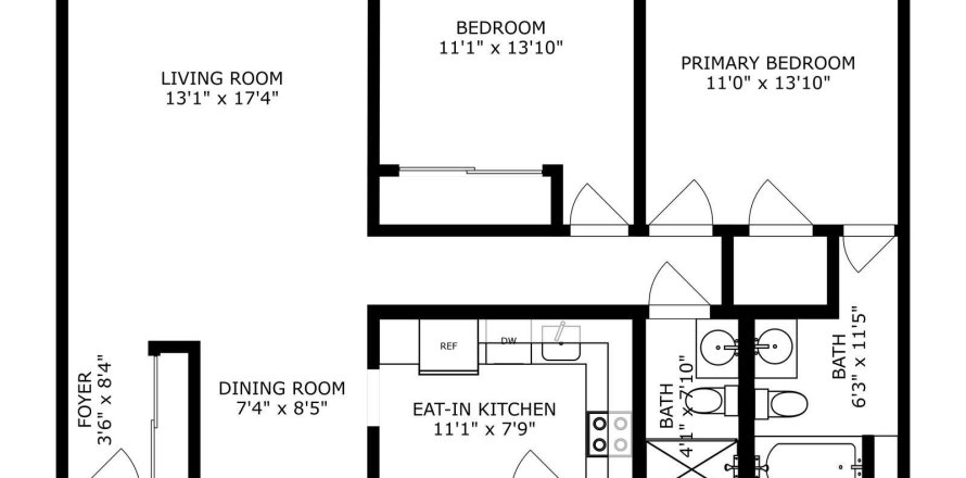 Condo in Pompano Beach, Florida, 2 bedrooms  № 1174583