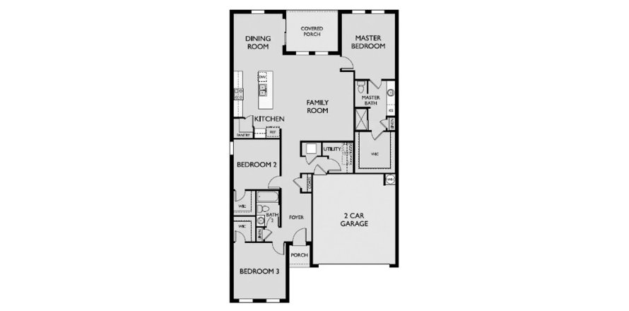 Townhouse floor plan «164SQM HAWKING», 3 bedrooms in SUNBROOKE