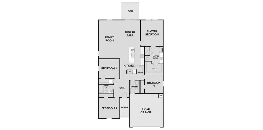 Townhouse floor plan «170SQM FIREFLY», 4 bedrooms in SUNBROOKE