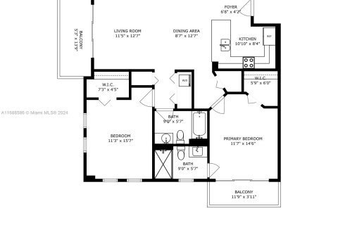 Condominio en venta en Miami, Florida, 2 dormitorios, 99.59 m2 № 1439932 - foto 25