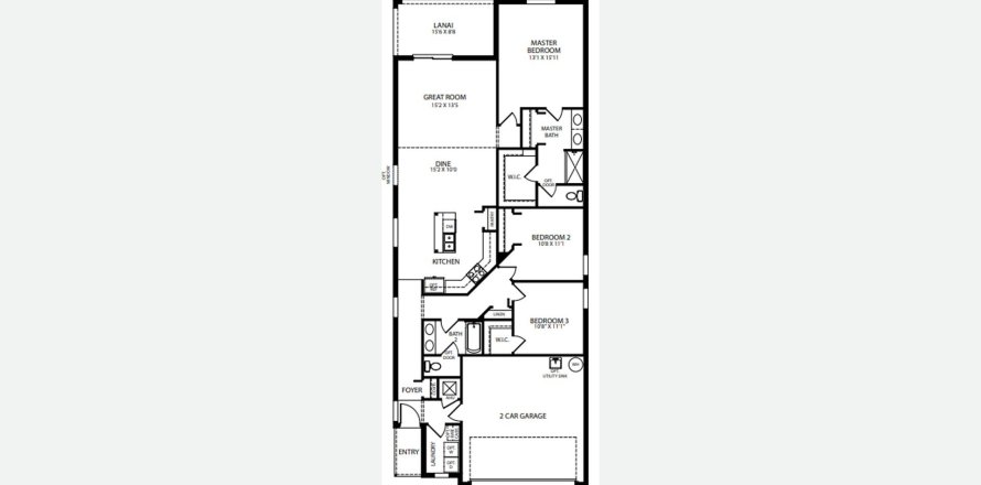 Townhouse floor plan «156SQM VISTA», 3 bedrooms in CENTRAL PARK