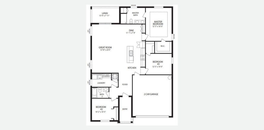 Townhouse floor plan «149SQM MEMPHIS», 3 bedrooms in CENTRAL PARK