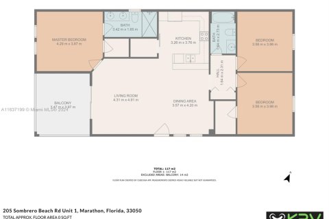 House in Marathon, Florida 3 bedrooms, 134.71 sq.m. № 1309421 - photo 4