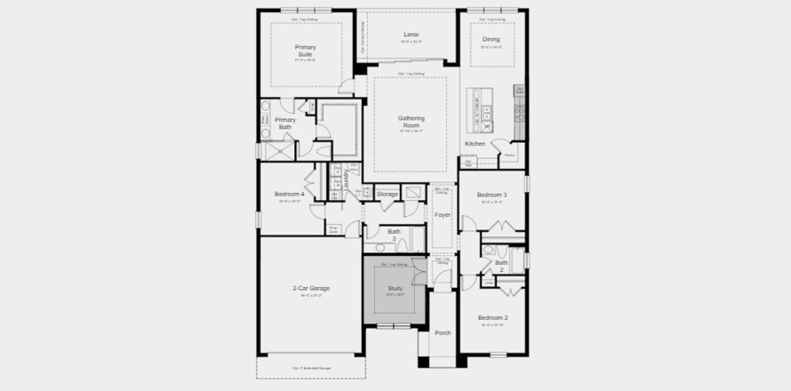 Townhouse floor plan «229SQM LETIZIA», 4 bedrooms in ESPLANADE BY THE ISLANDS