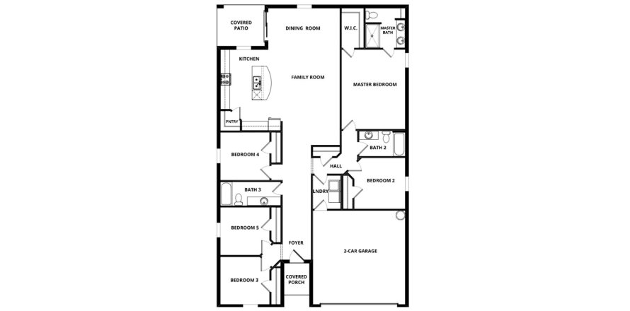 Townhouse floor plan «184SQM CAPRI», 5 bedrooms in CELEBRATION POINTE