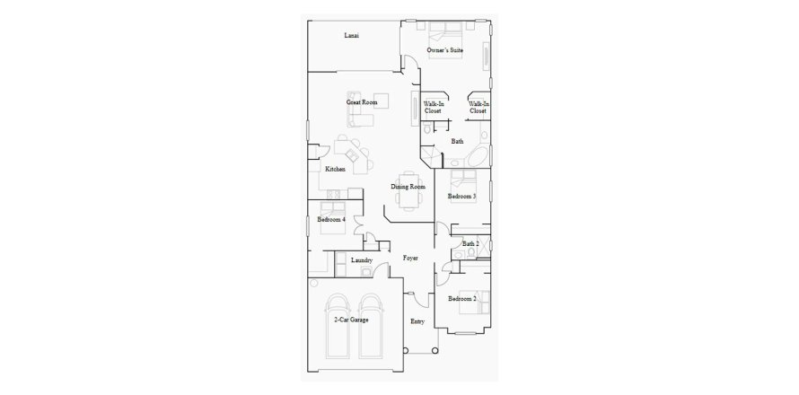House floor plan «208SQM», 3 bedrooms in LAKEWOOD NATIONAL
