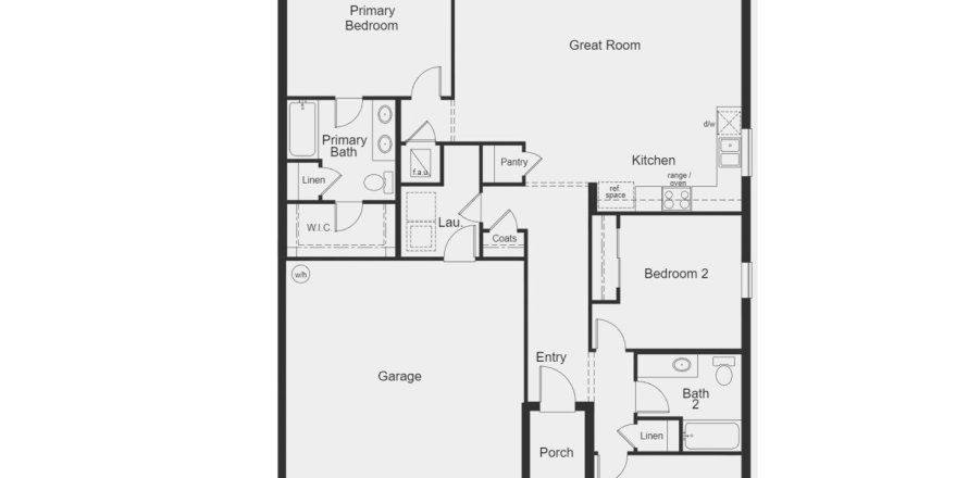 Дом в Sanctuary Ridge in the Tampa-St. Petersburg Area в Уэсли-Чепел, Флорида 3 комнаты, 143м2 № 378950