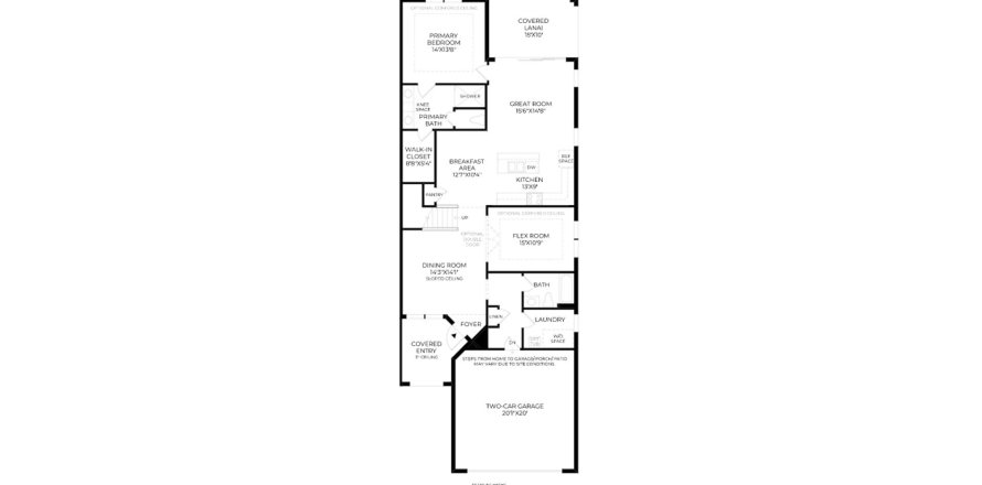Townhouse floor plan «208SQM», 3 bedrooms in AZURE AT HACIENDA LAKES