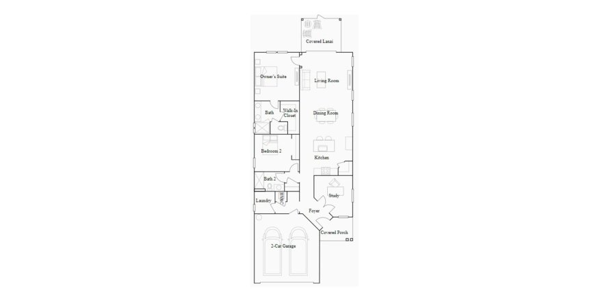 Планировка виллы или дома «139SQM» 2 спальни в ЖК STILLWATER