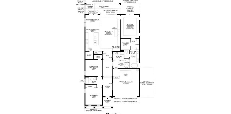 Townhouse floor plan «193SQM», 3 bedrooms in LAKESHORE