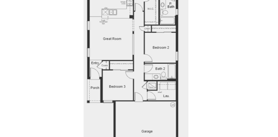 House floor plan «floor 1346 plan», 3 rooms in Hickory Ranch