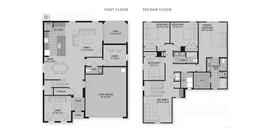 Townhouse floor plan «254SQM SUTTON», 4 bedrooms in ARDMORE RESERVE