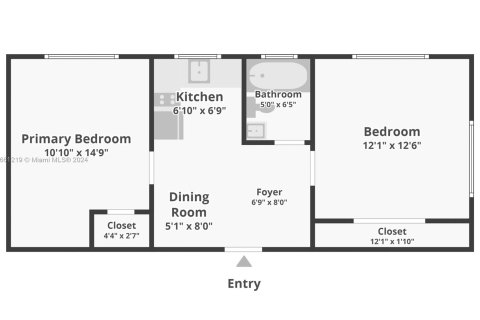 Appartement à louer à Miami, Floride: 2 chambres, 69.68 m2 № 1367608 - photo 9