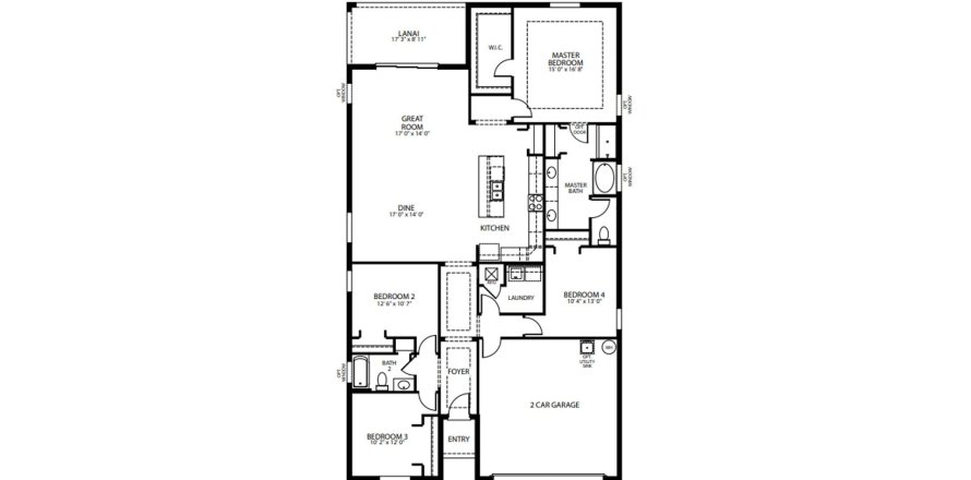 Townhouse floor plan «200SQM MIRAMAR», 4 bedrooms in PORT ST. JOHN