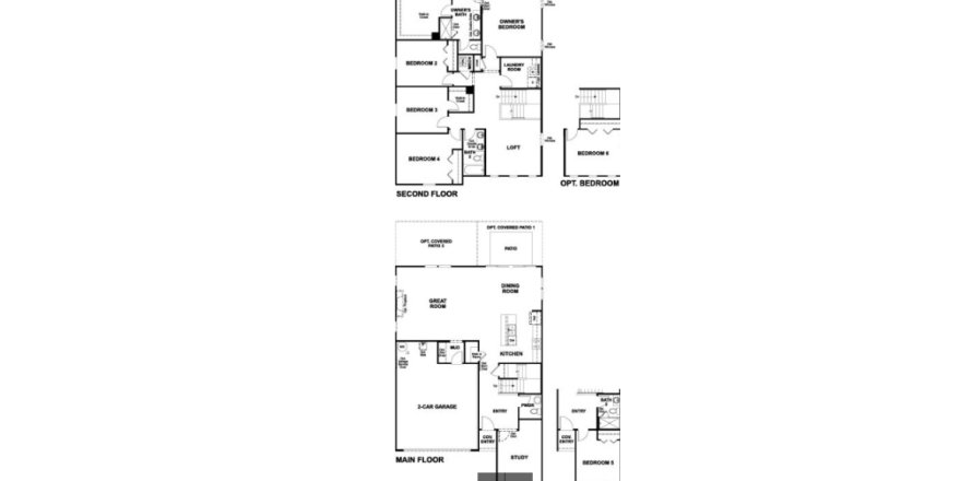 House floor plan «House», 4 bedrooms in Grand Creek South