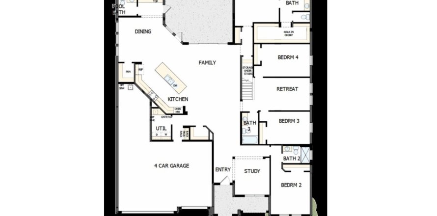 House floor plan «floor 6208 Nikki Lane at Copeland Creek», 4 rooms in Copeland Creek by David Weekley Homes
