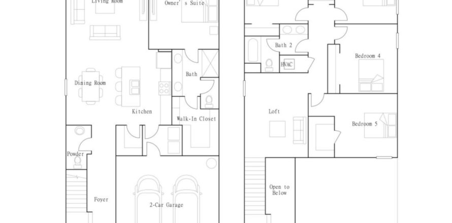 House floor plan «floor Columbia at Saddle Creek Preserve - The Manors I», 5 rooms in Saddle Creek Preserve - The Manors I