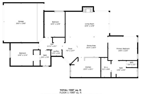 Casa en venta en West Palm Beach, Florida, 3 dormitorios, 145.58 m2 № 922327 - foto 1