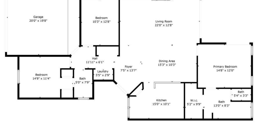 House in West Palm Beach, Florida 3 bedrooms, 145.58 sq.m. № 922327