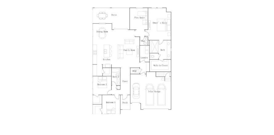 House in Prosperity Lakes Active Adult - Active Adult Estates in Parrish, Florida 3 bedrooms, 218 sq.m. № 572153