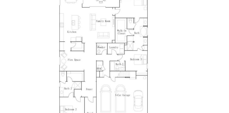 Casa en Prosperity Lakes Active Adult - Active Adult Estates en Parrish, Florida 3 dormitorios, 257 m2 № 572155