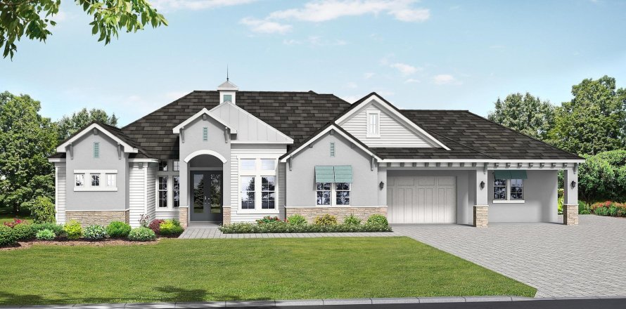 House in Hampton Lakes by Medallion Home in Sarasota, Florida 4 bedrooms, 386 sq.m. № 572146