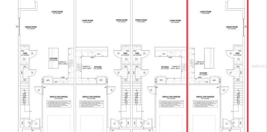 Touwnhouse à Kissimmee, Floride 4 chambres, 172.24 m2 № 1368170