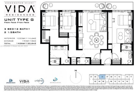 Copropriété à vendre à Miami, Floride: 3 chambres, 114.55 m2 № 1364114 - photo 2