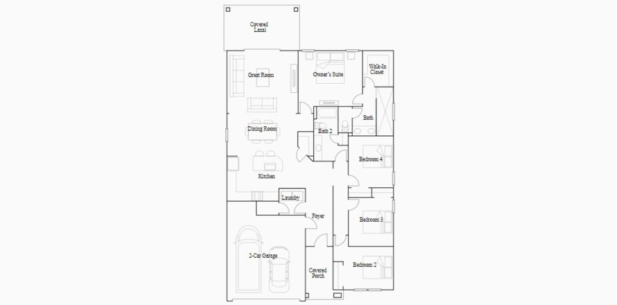 Townhouse floor plan «174SQM SPIRIT», 4 bedrooms in HEATH PRESERVE