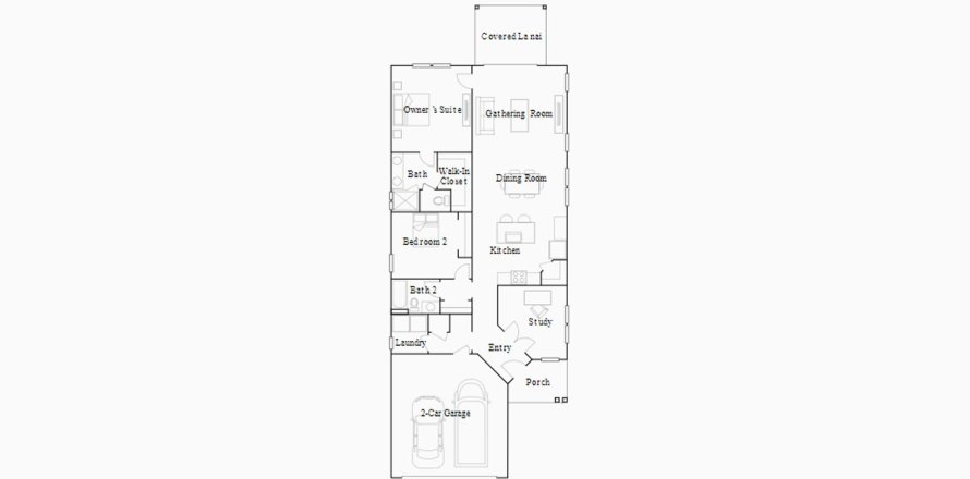 Townhouse floor plan «140SQM JESSICA», 2 bedrooms in HEATH PRESERVE