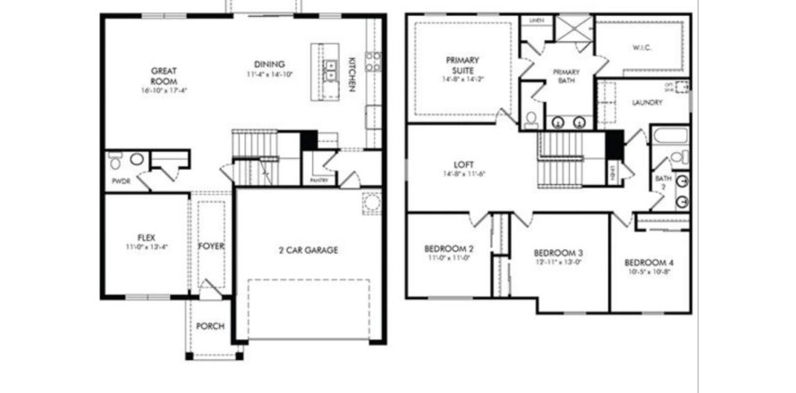 House floor plan «floor Iris at Magnolia Bay - Classic Series», 4 rooms in Magnolia Bay - Classic Series