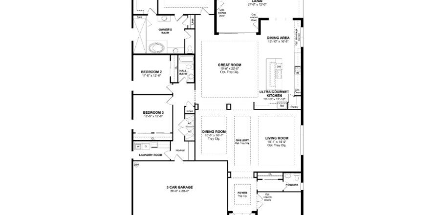 House in K. Hovnanian's® Four Seasons at Parkland in Parkland, Florida 2 bedrooms, 336 sq.m. № 600049