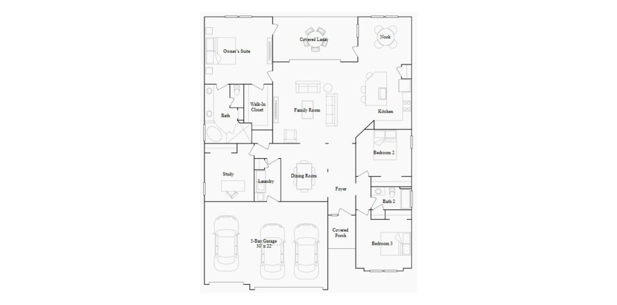 House floor plan «210SQM», 3 bedrooms in HIGHLAND CHASE

