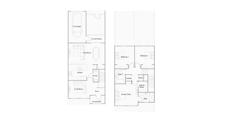 Townhouse floor plan «136SQM», 3 bedrooms in HARMONY PARC