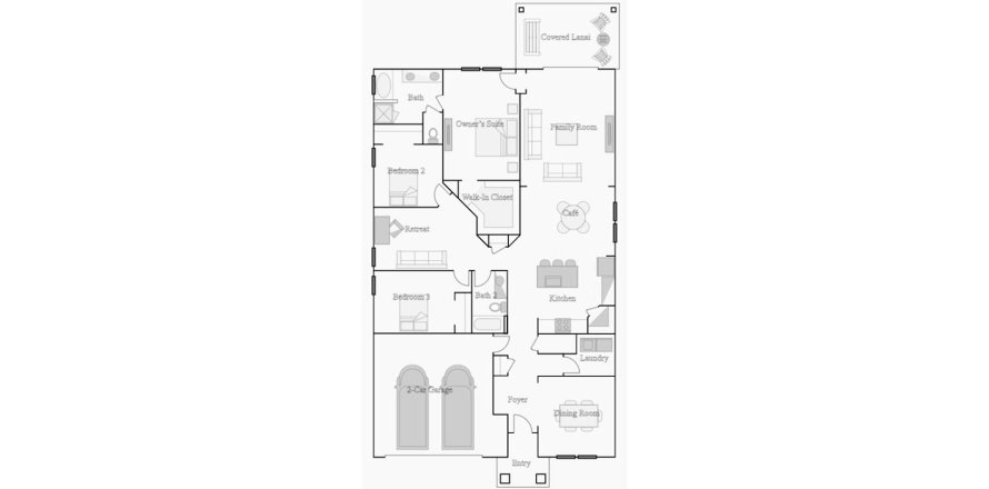 House floor plan «197SQM», 3 bedrooms in FREEDOM CROSSINGS PRESERVE

