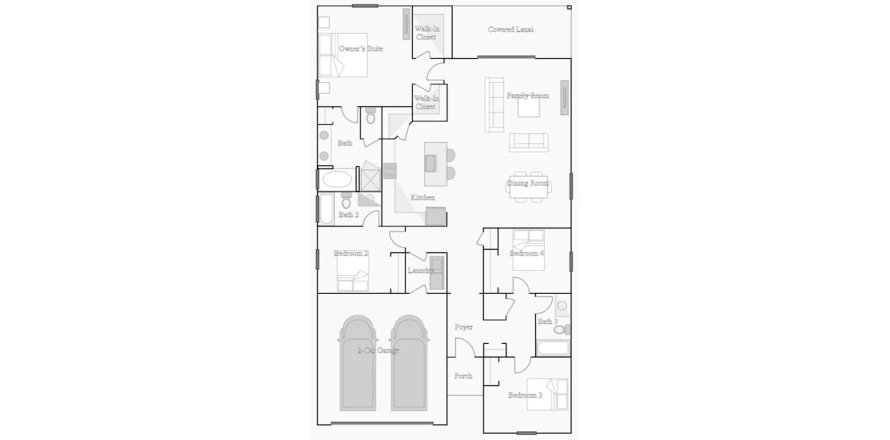 House floor plan «188SQM», 4 bedrooms in FREEDOM CROSSINGS PRESERVE

