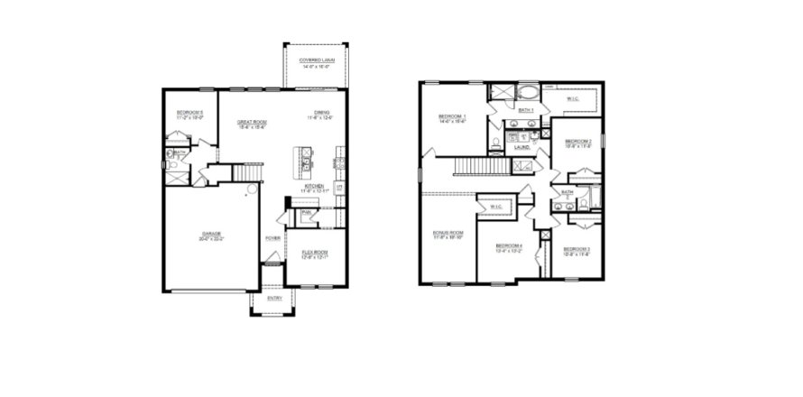 House floor plan «House», 5 bedrooms in Solera at Lakewood Ranch