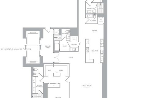 Condominio en alquiler en Miami, Florida, 3 dormitorios, 285.95 m2 № 1364279 - foto 20